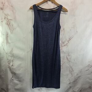 Icebreaker Dress Womens XS Blue Merino Wool 150 Lightweight Tank Slit Scoop